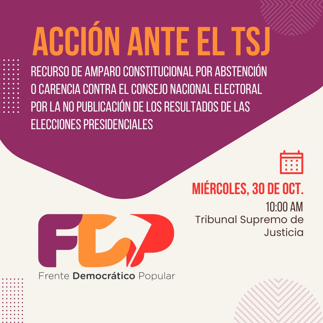 Recurso de Amparo Constitucional por la abstención, omisión y carencia incurrida por el Consejo Nacional Electoral (CNE)