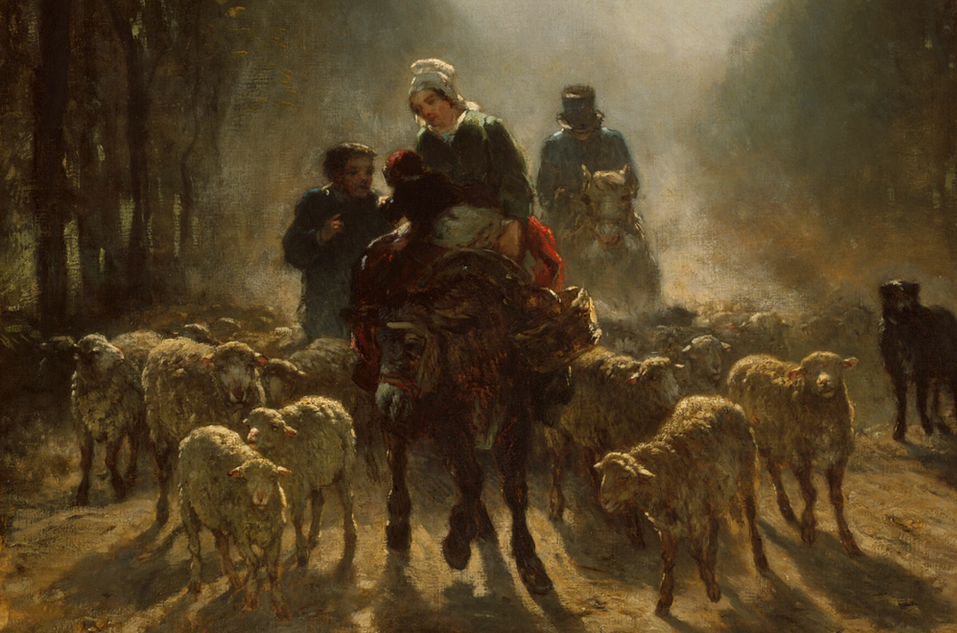 The Road to Market, Constant Troyon (Francia, 1810–1865), CC0 Public Domain Designation